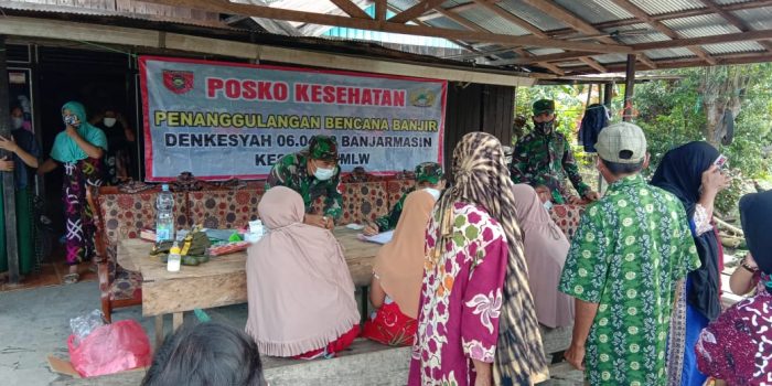 Tim Kesehatan TNI AD Dirikan Posko Kesehatan Di Kabupaten HST Kalsel