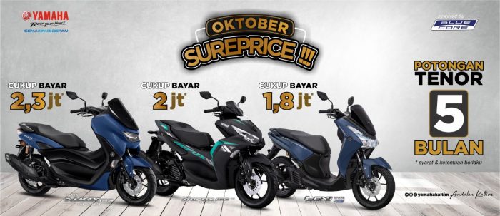 Promo Yamaha Besar Besaran Di Oktober Sureprice Buruan Jangan Telat