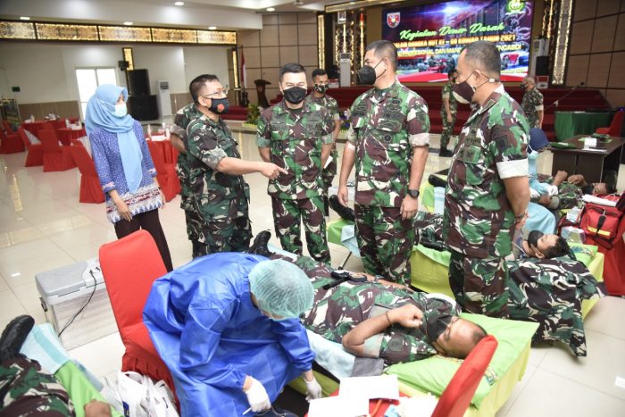 Jelang Hari Juang Tni Ad Tahun Kodam Vi Mlw Gelar Baksos Donor