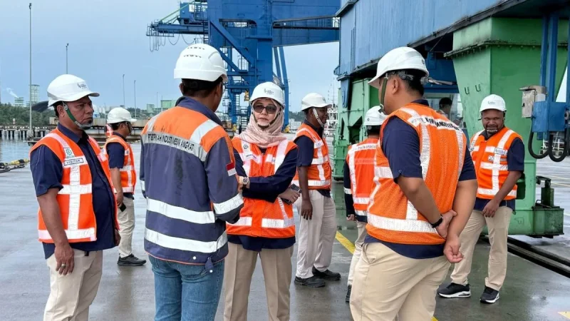 Arus petikemas di pelabuhan KKT mengalami peningkatan selama Maret 2026. Foto: BorneoFlash/Ist