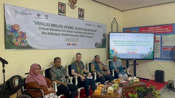 Kunjungan Duta Besar Australia untuk Indonesia, Rod Brazier ke Kelurahan Telagasari, Kecamatan Balikpapan Kota, pada Jumat (24/4/2026). Foto: BorneoFlash/Niken Sulastri