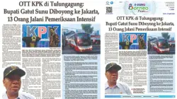 Headline E-paper BorneoFlash.com Edisi Senin 13 April 2026: OTT KPK di Tulungagung: Bupati dan 13 Orang Diperiksa Intensif