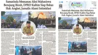 Headline E-paper BorneoFlash.com Edisi Senin 27 April 2026: Samarinda Memanas: Aksi Mahasiswa Berujung Ricuh, DPRD Kaltim Siap Bahas Hak Angket