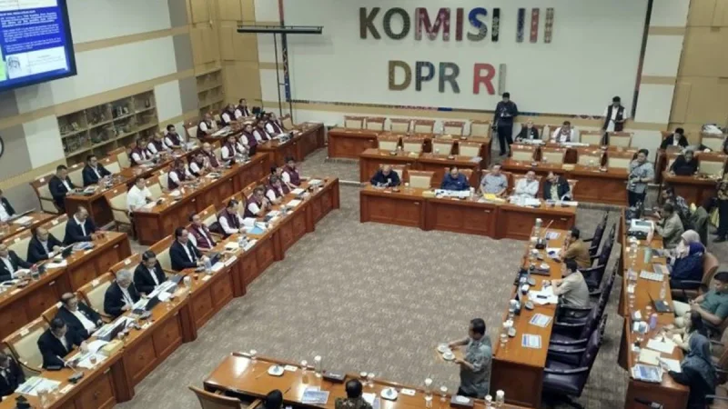 Kepala BNN Suyudi Ario Seto saat rapat bersama Komisi III DPR RI di kompleks parlemen, Jakarta, pada Selasa (7/2026). Foto: BorneoFlash/ANTARA/Bagus AR