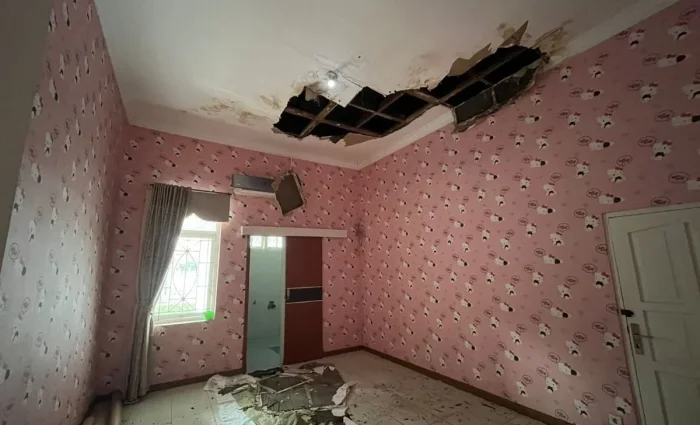 Kondisi rumah jabatan Wakil Wali Kota Balikpapan di kamar tidur. Foto: BorneoFlash/Niken Sulastri