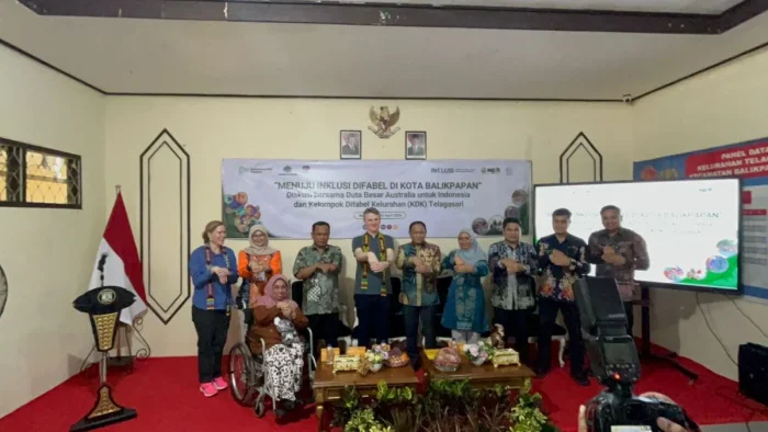Kunjungan Duta Besar Australia untuk Indonesia, Rod Brazier ke Kelurahan Telagasari, Kecamatan Balikpapan Kota, pada Jumat (24/4/2026). Foto: BorneoFlash/Niken Sulastri