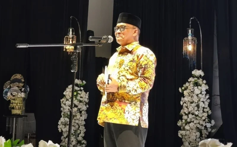 Wakil Wali Kota Balikpapan, H. Bagus Susetyo, dalam Malam Grand Final Duta Lingkungan Hidup 2026 yang digelar di Balikpapan, pada Minggu (5/4/2026) malam. Foto: BorneoFlash/Ardian