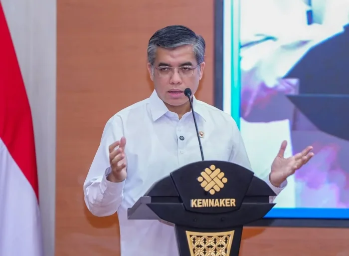 Menteri Ketenagakerjaan (Menaker) Yassierli Saat Penutupan program Pemagangan Nasional Batch I di Jakarta, pada Jumat (24/4/2026). Foto: HO/Biro Humas Kemnaker