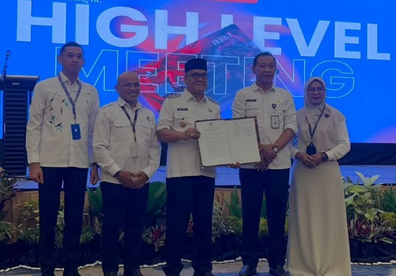 Pembukaan High Level Meeting Tim Percepatan dan Perluasan Digitalisasi Daerah (HLM TP2DD) Kota Balikpapan, di Novotel Balikpapan, pada Rabu (15/4/2026). Foto: BorneoFlash/Ardian