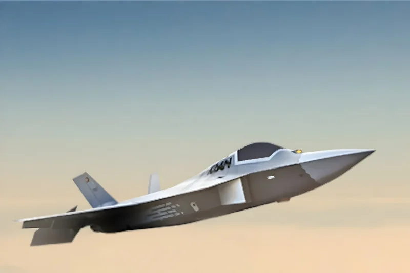 Pesawat tempur KAAN yang diproduksi Turkish Aerospace Industries (TAI). FOTO : ANTARA/HO-Turkish Aerospace Industries (TAI)