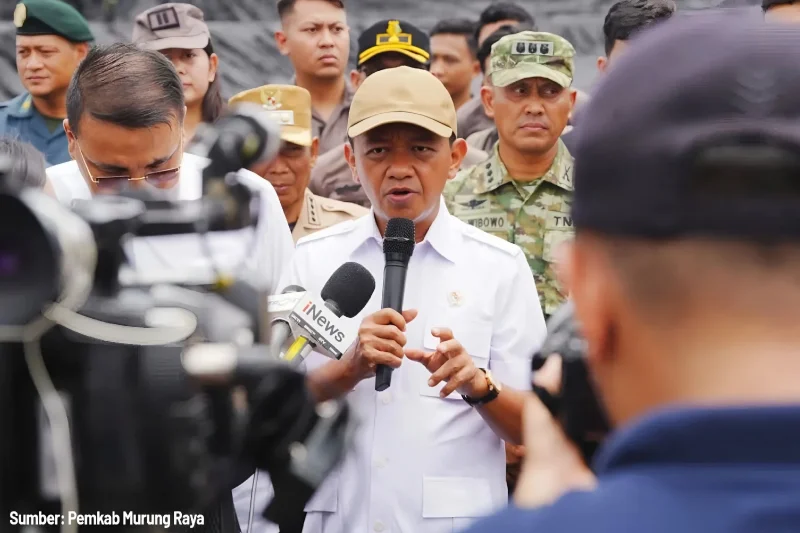 Bahlil Amankan 1.699 Hektare Lahan Tambang Ilegal di Murung Raya