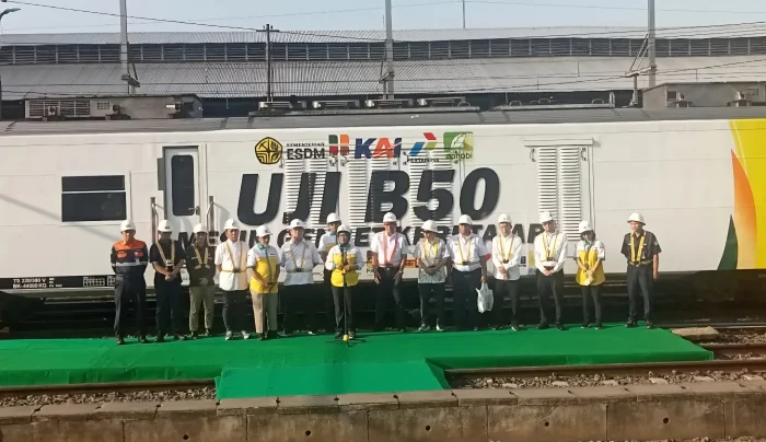 ESDM Tes B50 di Kereta Api, Dorong Transportasi Ramah Lingkungan