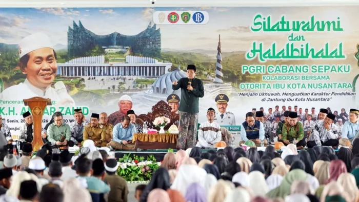 Ribuan Jamaah Halal Bihalal PGRI di Masjid Negara IKN