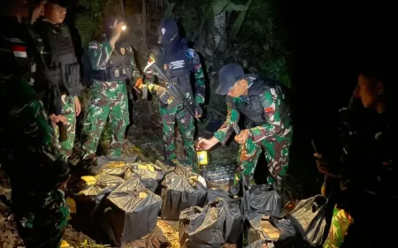 Penyelundupan Miras Ilegal Digagalkan Satgas Pamtas di Perbatasan Sebatik