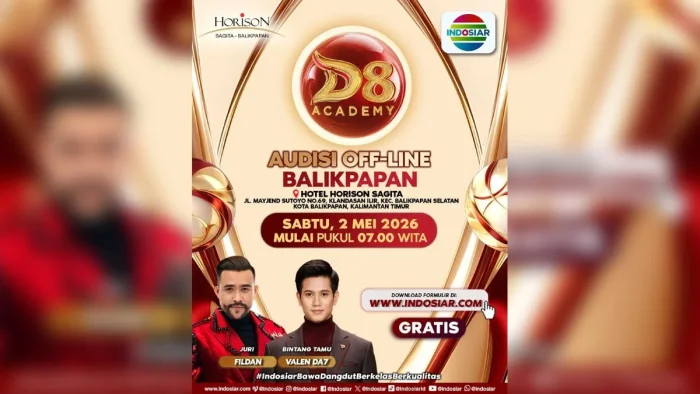 Audisi “D’Academy 8” Sambangi Balikpapan, Fildan Jadi Juri dan Valen DA7 Bintang Tamu