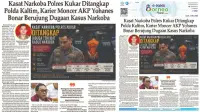 Headline E-paper BorneoFlash.com Edisi Senin 18 Mei 2026: Kasat Resnarkoba Polres Kukar Ditangkap, Karier Moncer Berujung Dugaan Kasus Narkoba