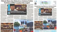 Headline E-paper BorneoFlash.com Edisi Senin 25 Mei 2026: Didesak Massa dan Mahasiswa, Gubernur Kaltim Persilakan DPRD Gunakan Hak Angket