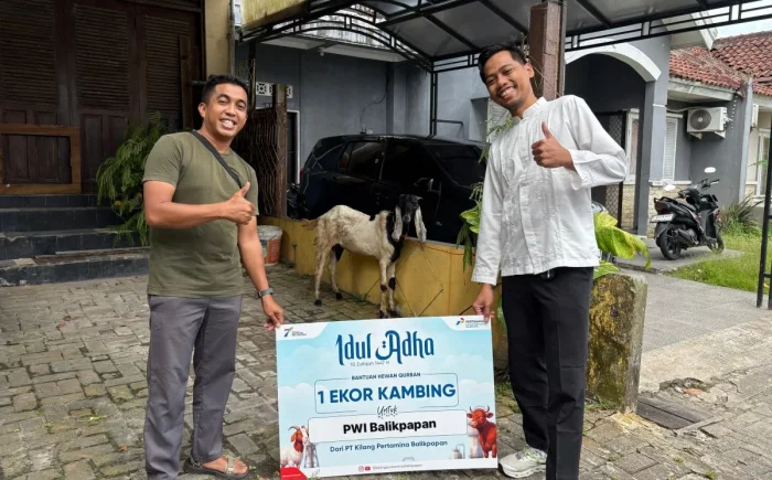 Momentum Iduladha, PT KPB Salurkan Hewan Kurban ke PWI Balikpapan 