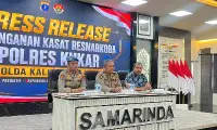 Polda Kaltim Ungkap Dugaan Jaringan Etomidate, Kasat Resnarkoba Polres Kukar Jadi Tersangka