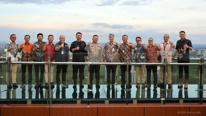 Otorita IKN bersama Polda Kaltim mulai membangun Kantor Pendukung Persil Polresta IKN di Desa Bumi Harapan, Kecamatan Sepaku, Kabupaten Penajam Paser Utara, pada Jumat (8/5/2026). Foto: HO//Humas Otorita IKN