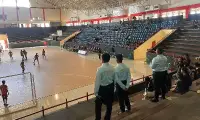 Pengamanan Turnamen Futsal di GOR Desnan Sendawar, Polres Kutai Barat Siapkan Strategi
