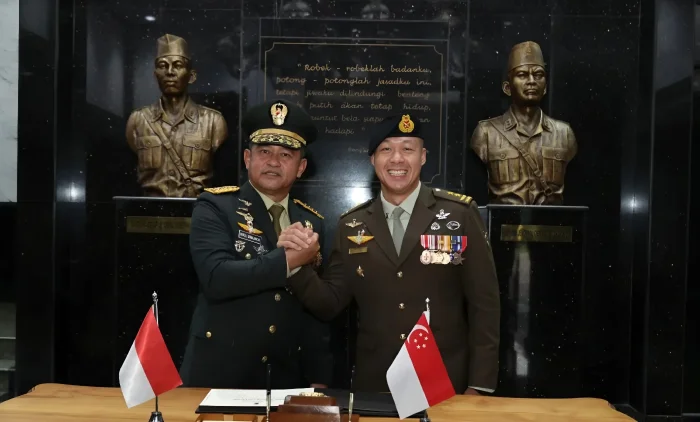 TNI AD Perkuat Kerja Sama Militer dengan Singapura, Dorong Latihan Bersama dan Transfer Pengetahuan