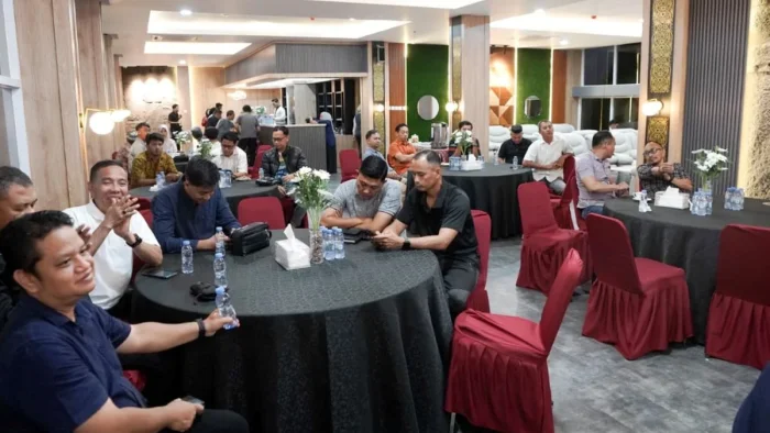 Rakor persiapan pelaksanaan ajang bertaraf internasional, Paser International Table Tennis Championship (PITTC) yang digelar di Pendopo Lou Bepekat, Kabupaten Paser, pada Selasa (12/5/2026) malam. Foto: BorneoFlash/IST