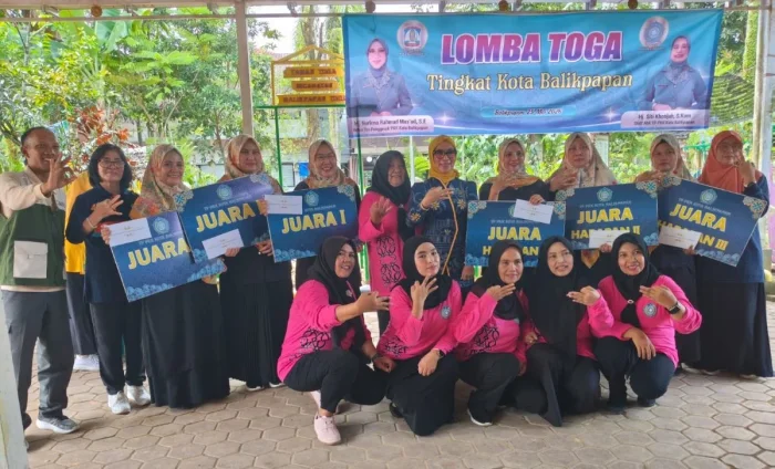 Lomba TOGA Tingkat Kota yang diselenggarakan TP PKK Kota Balikpapan. Foto: BorneoFlash/Ist