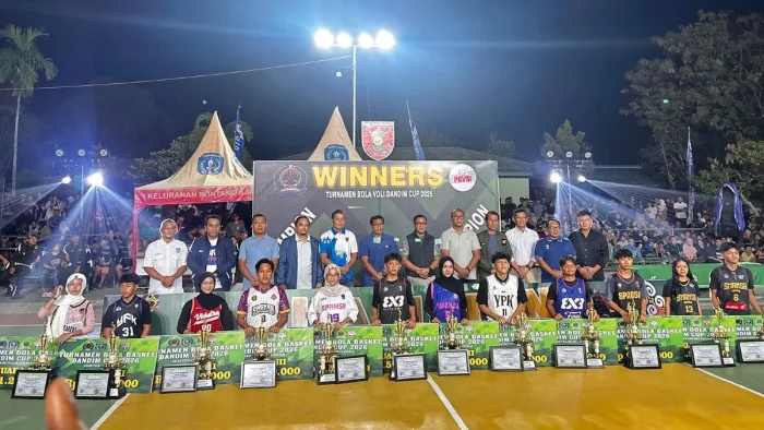 Turnamen bola basket dan voli Dandim Cup 2026 mendapat apresiasi dari DPRD Kota Bontang. Foto: BorneoFlash/IST
