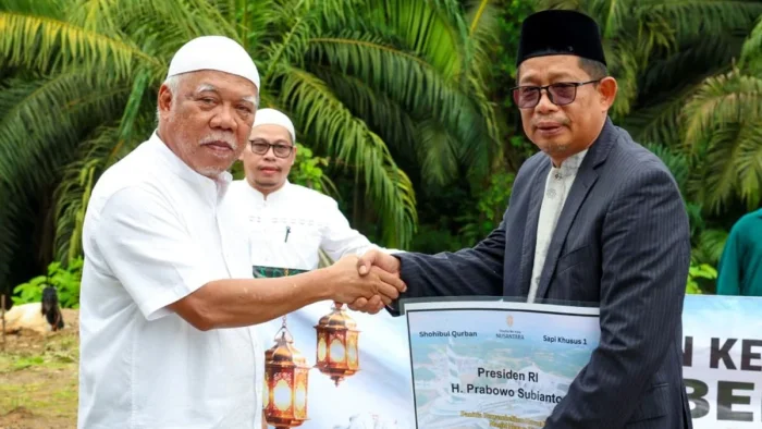 Otorita IKN untuk pertama kalinya menyelenggarakan Salat Iduladha 1447 Hijriah/2026 Masehi di Masjid Negara IKN dan dilanjutkan penyerahan hewan kurban, pada Rabu (27/05/2026). Foto: HO/Humas Otorita IKN