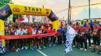 Ratusan Pelari Meriahkan Bhayangkara Run 2026 di Kutim, Bupati: Dorong Budaya Hidup Sehat
