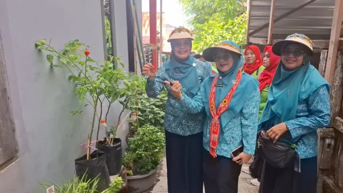Rima selaku perwakilan Ketua TP PKK Kelurahan Gunung Sari Ilir Kecamatan Balikpapan Tengah. Foto: BorneoFlash/Niken Sulastri