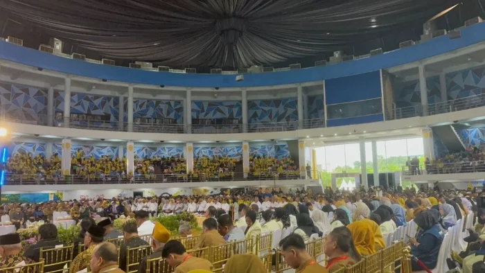 Kick off dan sosialisasi program digitalisasi perlindungan sosial kepada para ketua RT, LPM, LKM, dan pemangku kepentingan lainnya, di Balikpapan Sport and Convention Center (BSCC)/DOME, pada Selasa (2/6/2026). Foto: BorneoFlash/Niken Sulastri