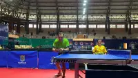Pacu Semangat Atlet Muda, Bupati Fahmi Fadli Ikut Berlaga di Kejuaraan Tenis Meja Internasional