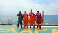 PHM Terima Kunjungan Danlanal, Perkuat Pengamanan Obvitnas di Lepas Pantai Bekapai