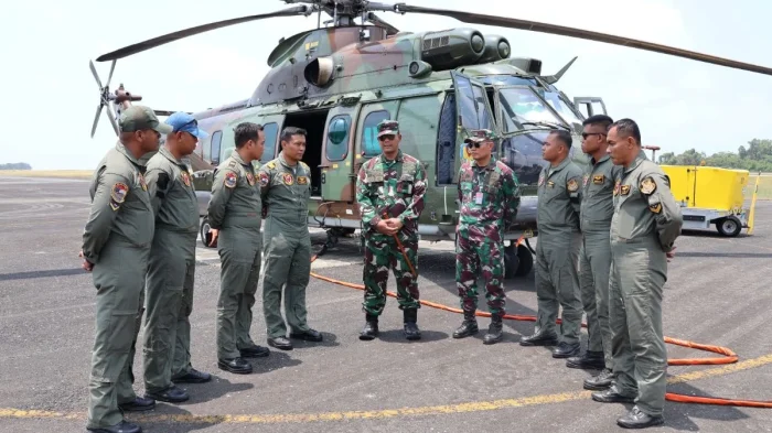 Caracal TNI AU Siaga di Balikpapan, Siap Perkuat Pemadaman Karhutla di IKN