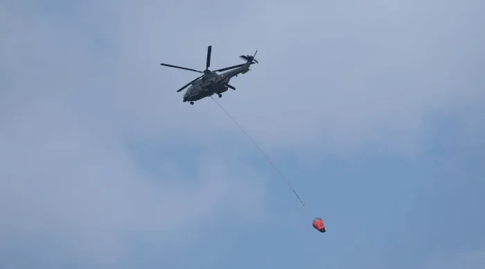 15 Kali Water Bombing, Lanud Dhomber Tekan Titik Api Karhutla di IKN