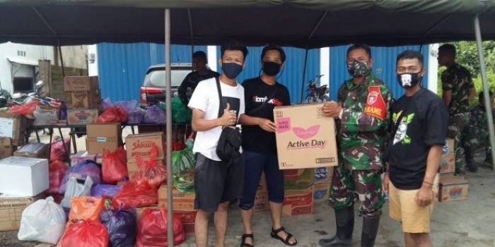 Kodim 1002/Barabai dan Yonif 621/Manuntung mendirikan posko Bencana Banjir. Foto: BorneoFlash/Ist