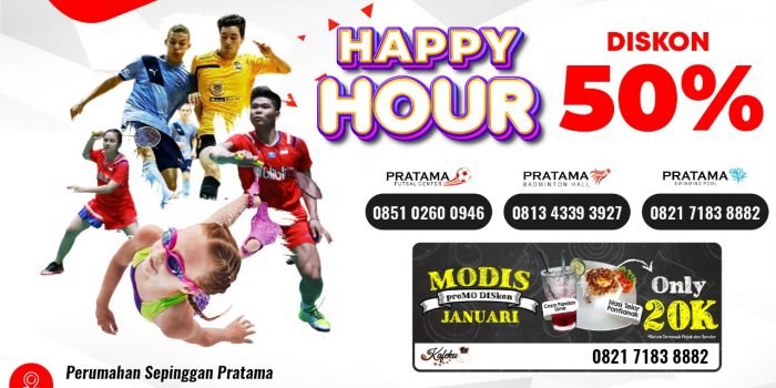 Pratama Sports Center Diskon 50% di Awal Tahun, KafeKu Sajikan Beragam Menu Populer