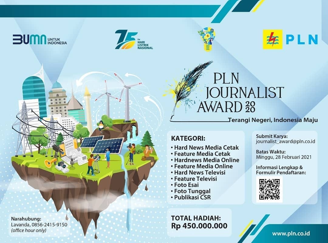 Penghargaan Karya Jurnalistik, PLN Menggelar  Journalist Awards 2020