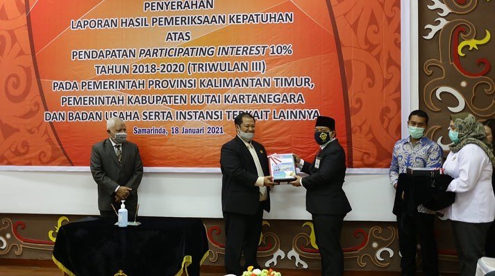 Gubernur Kaltim H Isran Noor mengapresiasi Kepala Badan Pemeriksa Keuangan (BPK) Republik Indonesia Perwakilan Provinsi Kaltim Dadek Nandimar