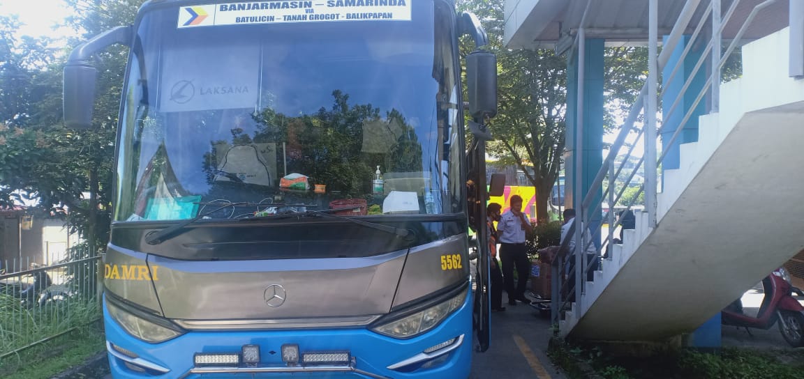 Kemenhub Sediakan Empat Bus Damri, Untuk Melayani Rute Perjalanan Tanah Grogot,  Batu Licin, Sengayam dan Banjarmasin