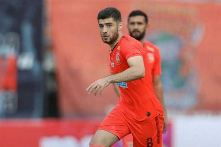 Gelandang Borneo FC asal Tajikistan Nuriddin Davronov.