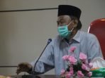 H. Kaharuddin saat menggelar acara perpisahan, purna tugas sebagai wakil Bupati Paser di ruang rapat Wakil Bupati, Sekretariat Pemerintah Kabupaten Paser.