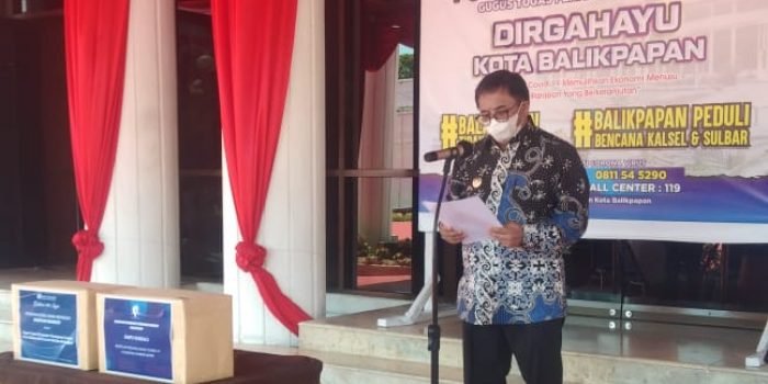 Satuan Tugas (Satgas) penanggulangan Covid-19 Kota Balikpapan merilis perkembangan kasus pada Kamis (25/2/2021). Foto : BorneoFlash.com/ Muhammad Eko.