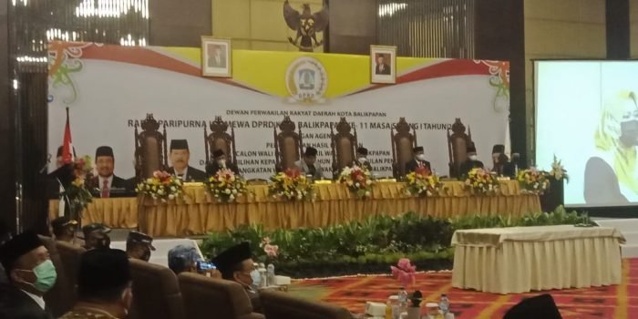 Dewan Gelar Rapat Paripurna Usulan Pengesahan pengangkatan Wali Kota Rahmad Mas’ud dan Wakil Wali Kota Balikpapan