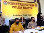Polda Kalimantan Timur melalui Bidang Humas Polda Kaltim menggelar Konferensi Pers terkait kasus pencurian kendaraan bermotor (curanmor), Kamis (25/2/2021) Lalu. Foto : HO/ Humas Polda Kaltim.