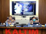 Wakapolda Kaltim Brigjen Pol Drs. Hariyanto, S.H., M.Hum., memberikan arahan kepada Pejabat Utama (PJU) Polda Kaltim terkait Program 100 hari kerja Kapolri, Peraturan Disiplin Personel Polri, hingga penanganan Covid-19, Jum’at (5/3/21).