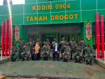 Dandim 0904/TNG Paser terima kunjungan Bupati dr. Fahmi Fadli dan Wakil Bupati Paser Hj. Syarifah Masitah Assegaf, SH.