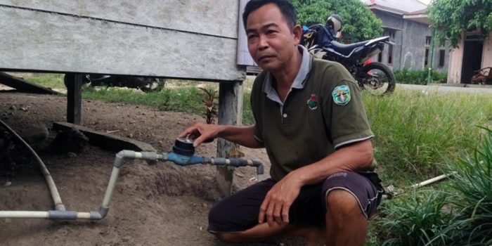 Jadi Percontohan, BumKa Air Bersih di Kampung Gleo Asa di Kubar Mulai Dirasakan Warga